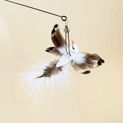 Moo - Bird Feather Cat Wand Refill Toy