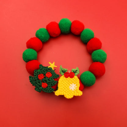 Christmoo - Cartoon Holiday Pattern Christmas Cat Collar