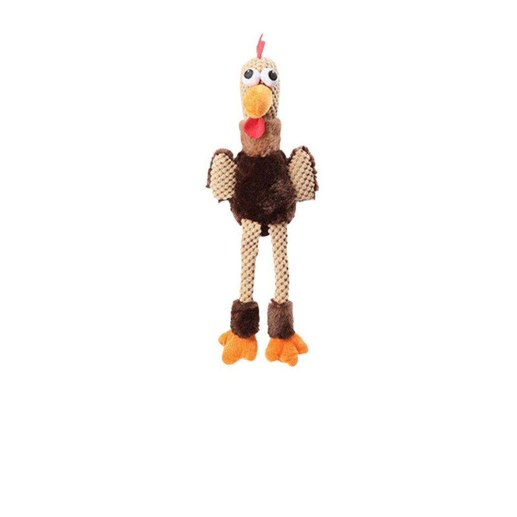 Petkin - Chicken Character Plush Dog Toy