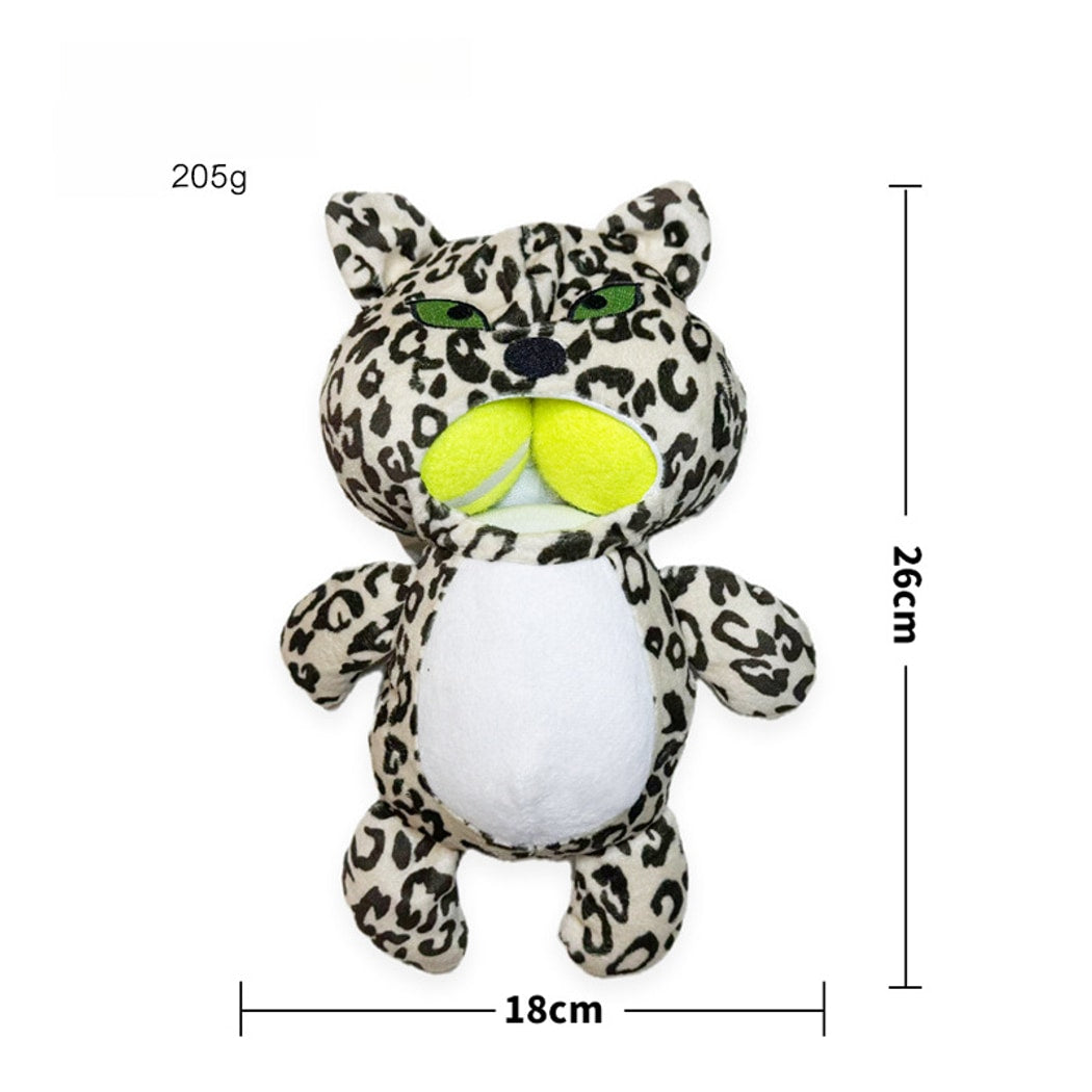 Petkin - Animal Print Plush Squeaky Dog Toy
