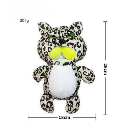 Petkin - Animal Print Plush Squeaky Dog Toy
