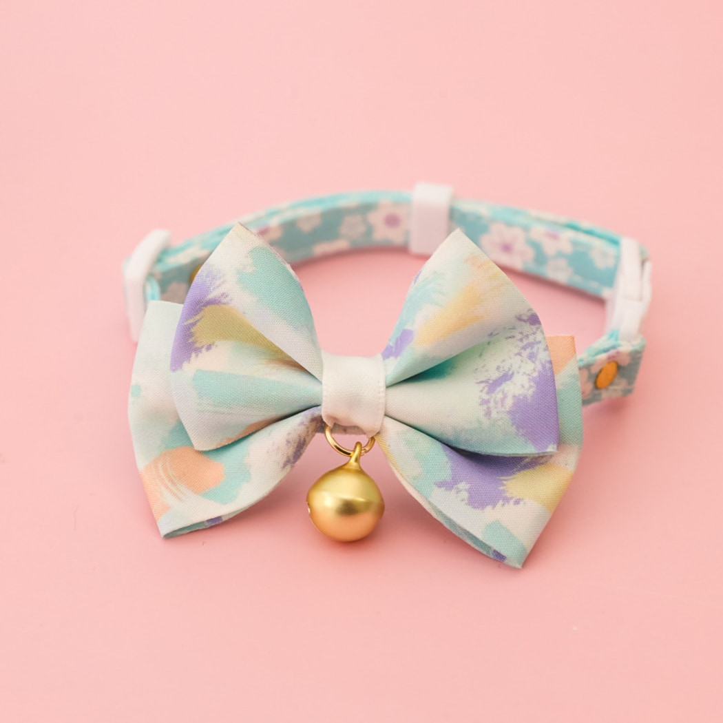 Mokka - Adjustable Bow Tie Bell Pet Cat Collar