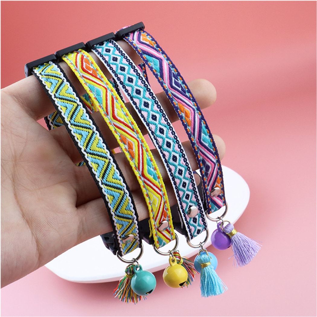 Mokka - Vintage Geometric Patterns Cat Collar