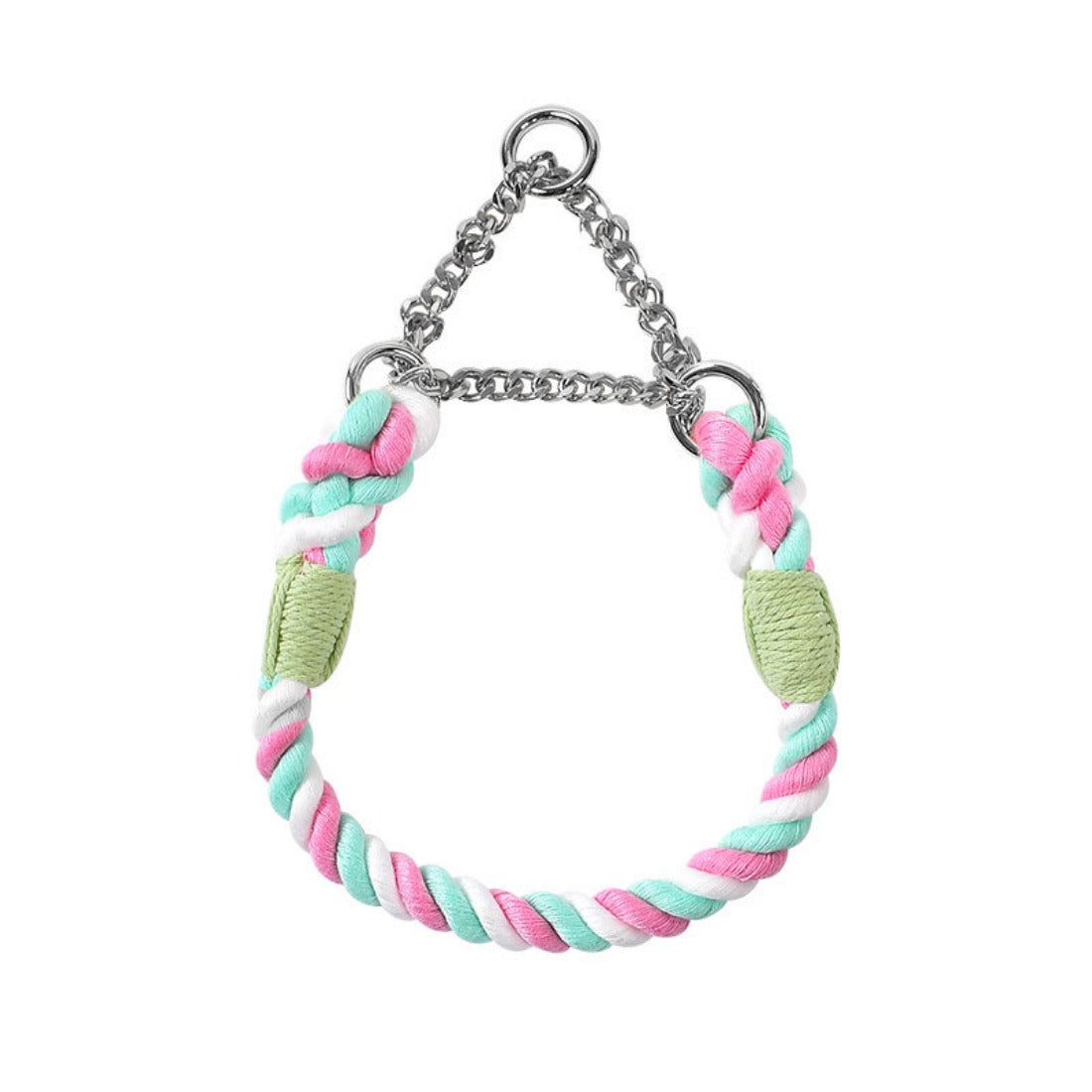 Loofie - Colorful Adjustable Collar with Chain for Medium and Large Dogs