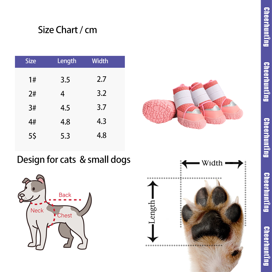 Ozzie - Outdoor Breathable Pet Shoes for Small Medium Dogs