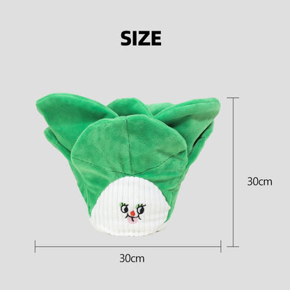 Petkin - Squeaky Crinkle Hide Treat Plush Dog Toy