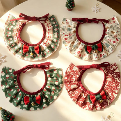Mokka - Christmas Bow Bib Pet Neckwear