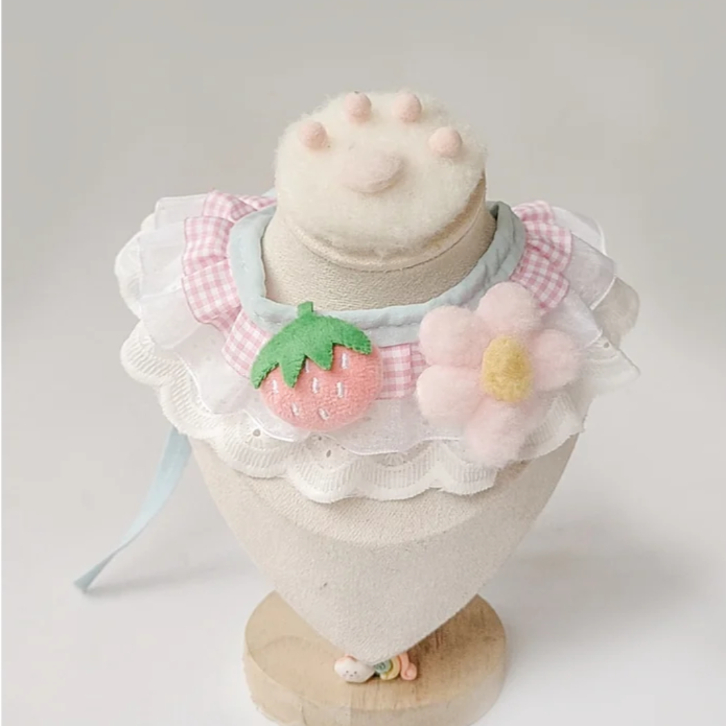 Mokka - Sweet Layered Ruffle Bib Pet Neckwear
