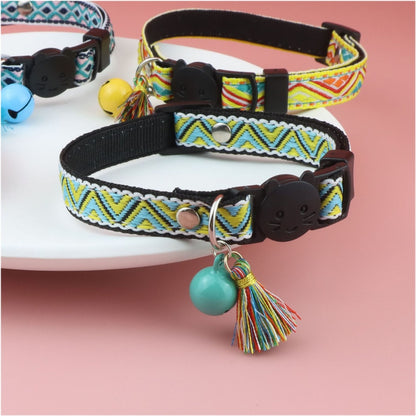 Mokka - Vintage Geometric Patterns Cat Collar