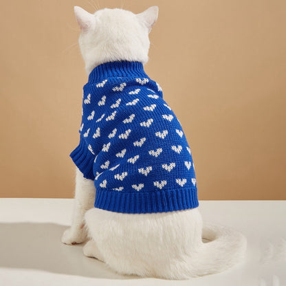Ozzie - Princess Style Allover Heart Pet Sweater