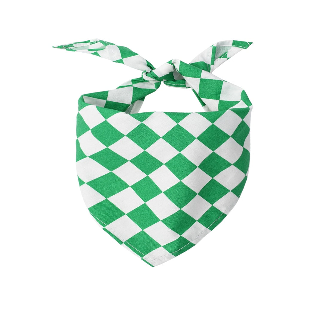 Furbud - Plaid Print Pet Triangle Bandana