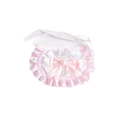 Mokka layered bow cat collar packaging with branding and product details
