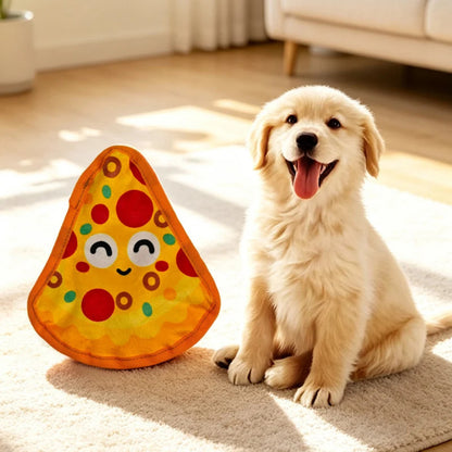 Petkin - Plush Flat Food-Shaped Dog Toy