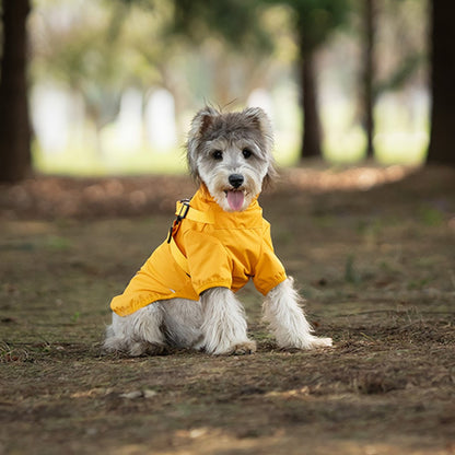 Ozzie - Reflective Harness Opening Dog Raincoat