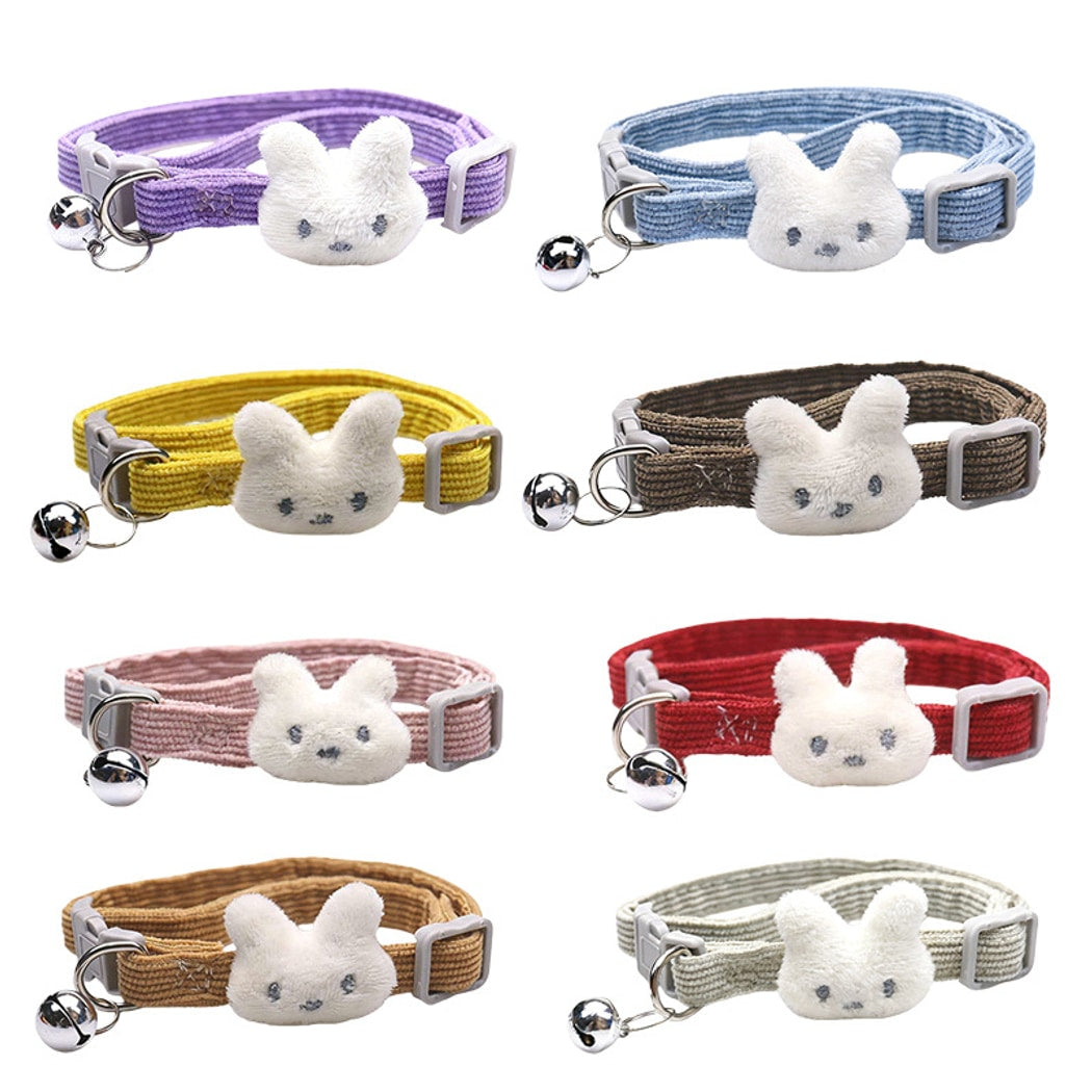 Mokka - Cartoon Bunny Face Adjustable Cat Collar