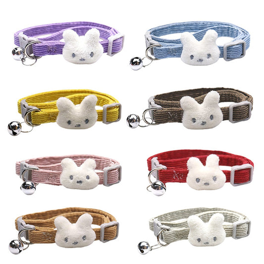 Mokka - Cartoon Bunny Face Adjustable Cat Collar