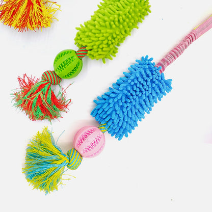 Petkin - Squeaky Rope Knot Interactive Dog Tug Toy