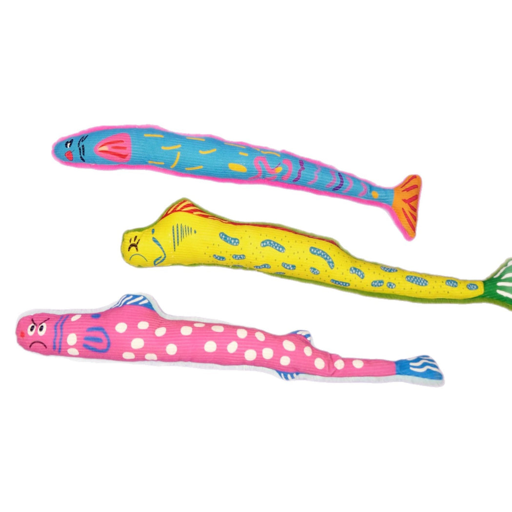 Moo - Plush Fish Cat Toy