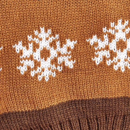 Ozzie - Snowflake Turtleneck Knit Dog Sweater