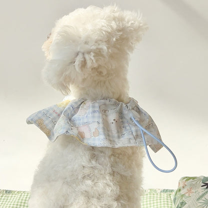 Mokka - Patterned Ruffled Circular Bib Pet Neckwear