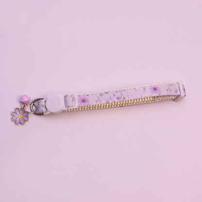 Mokka - Daisy Charm Floral Pattern Cat Collar