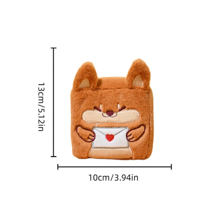 Petkin - Rectangular Plush Figure Squeaky Dog Toy