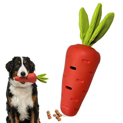 Petkin - Cartoon Carrot Dog Treat Dispensing Toy