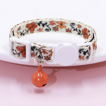 Mokka - Floral and Geometric Patterns Cat Collar