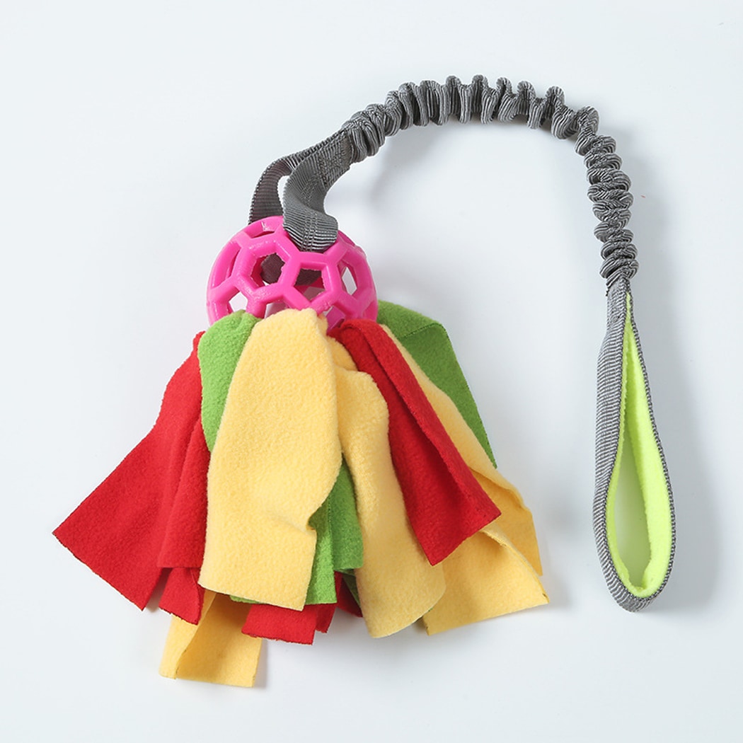 Petkin - Interactive Hollow Ball Rope Dog Toy
