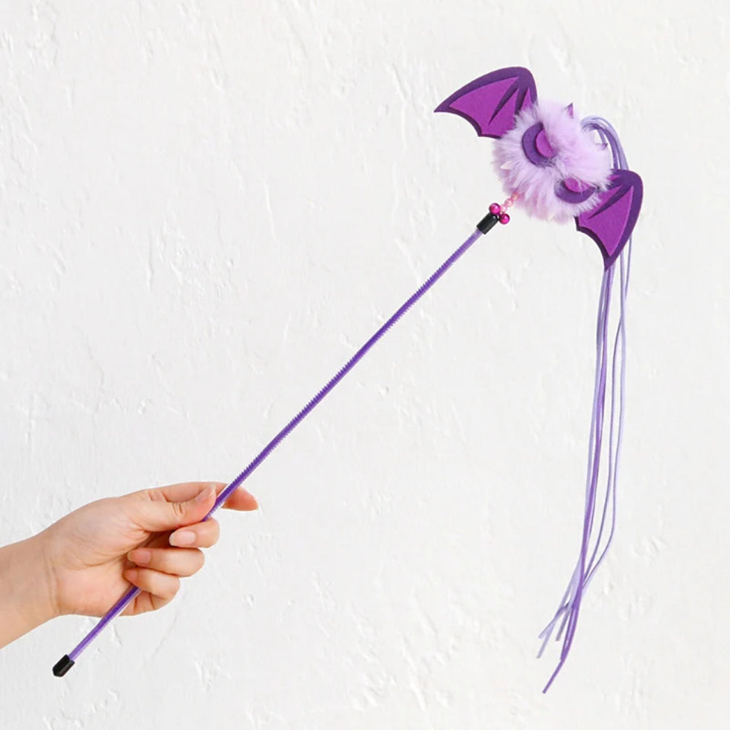 Petkin - Purple Bat Cat Teaser Wand