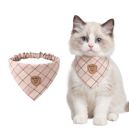 Mokka - Plaid & Stripe Bandana Pet Neckwear