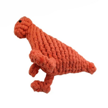 Petkin - Dinosaur Design Braided Rope Dog Toy