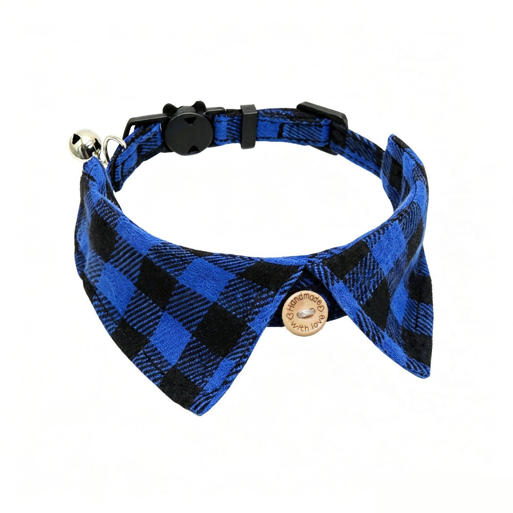 Mokka - Plaid Breakaway Buckle Bell Cat Collar