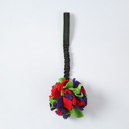 Petkin - Interactive Plush Ball Dog Toy with Strap