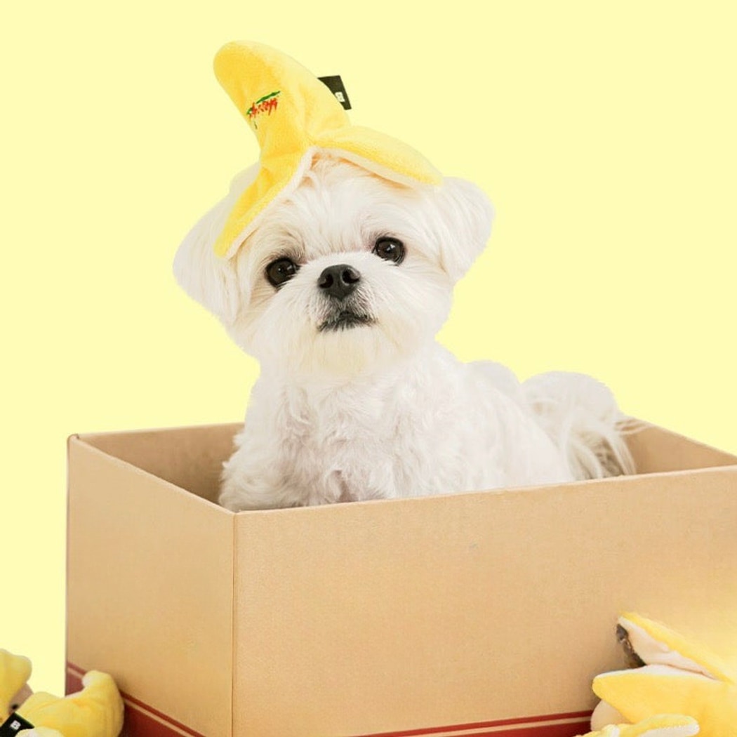 Petkin - Banana Shape Plush Toy for Dogs Toy