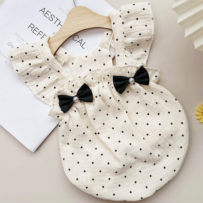 Ozzie - Polka Dot Bow Cat and Dog Pet Dress