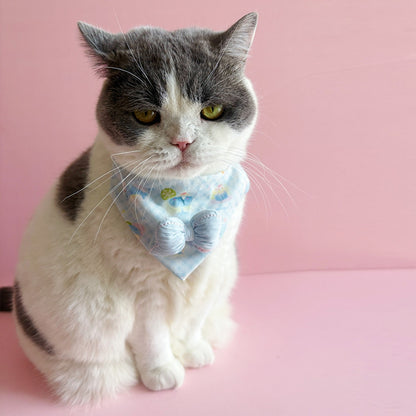 Mokka - Candy Color Bow Cat Bandana Collar