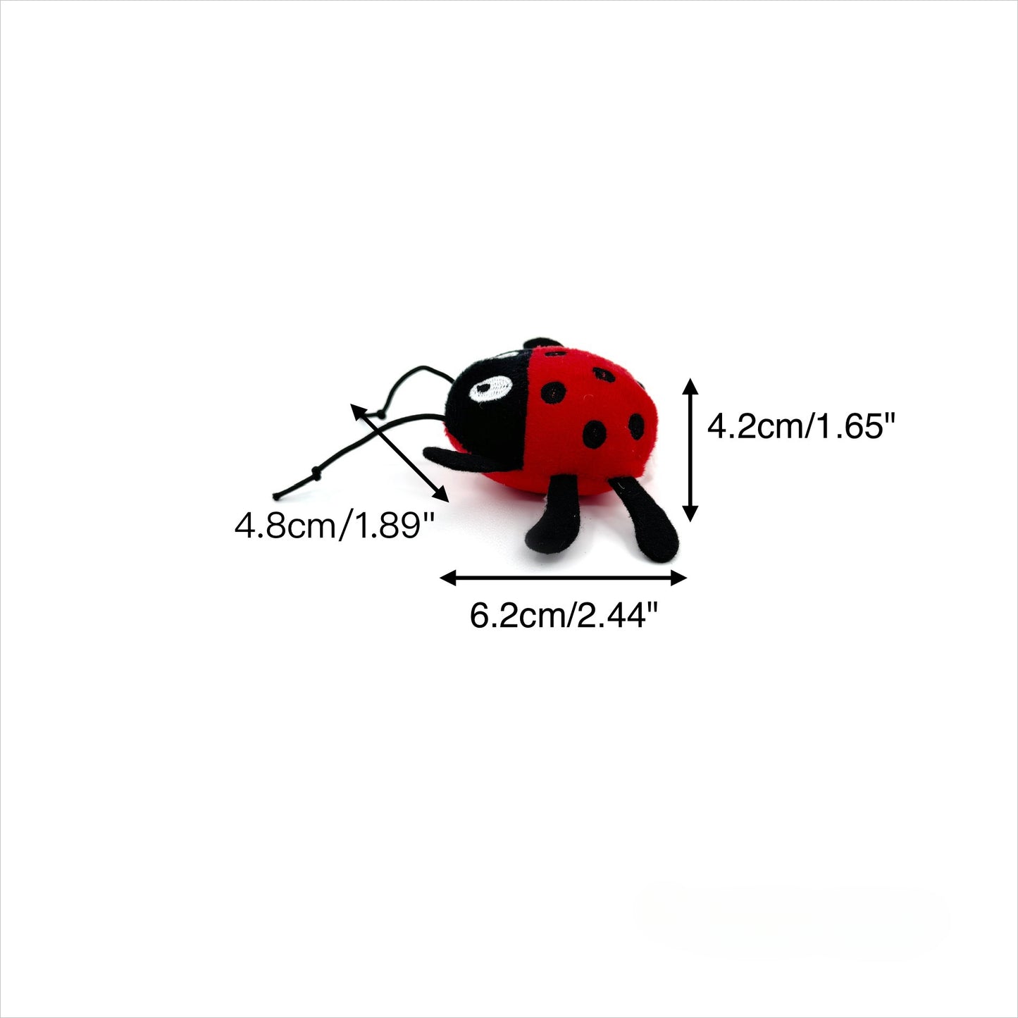 Moo - Ladybug Vibrating Cat Pull Toy