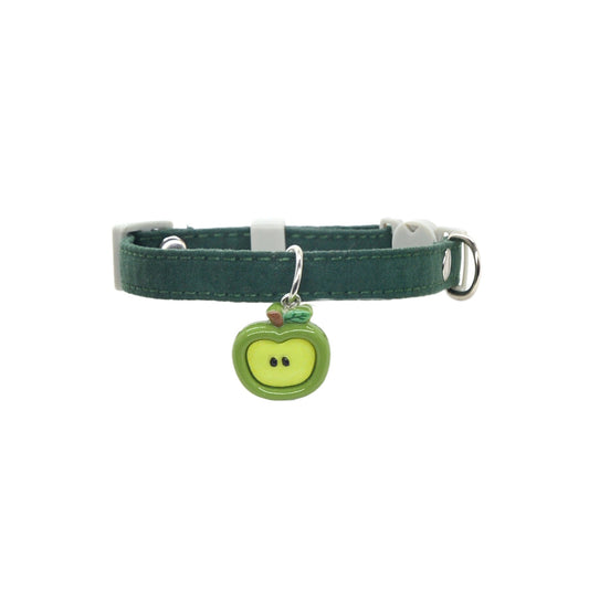 Close-up of silver charm attached to Mokka Colour Charm Breakaway Collar