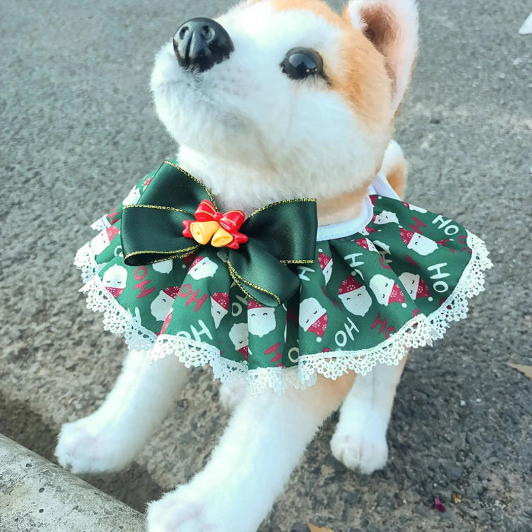 Mokka - Christmas Patterned Bib Pet Neckwear