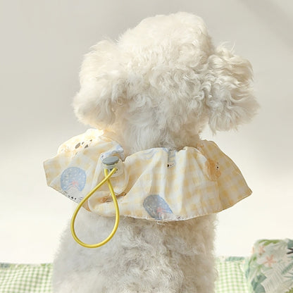 Mokka - Patterned Ruffled Circular Bib Pet Neckwear