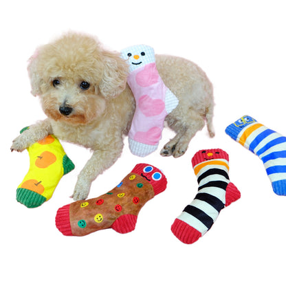 Petkin - Sock Shaped Plush Dog Toy