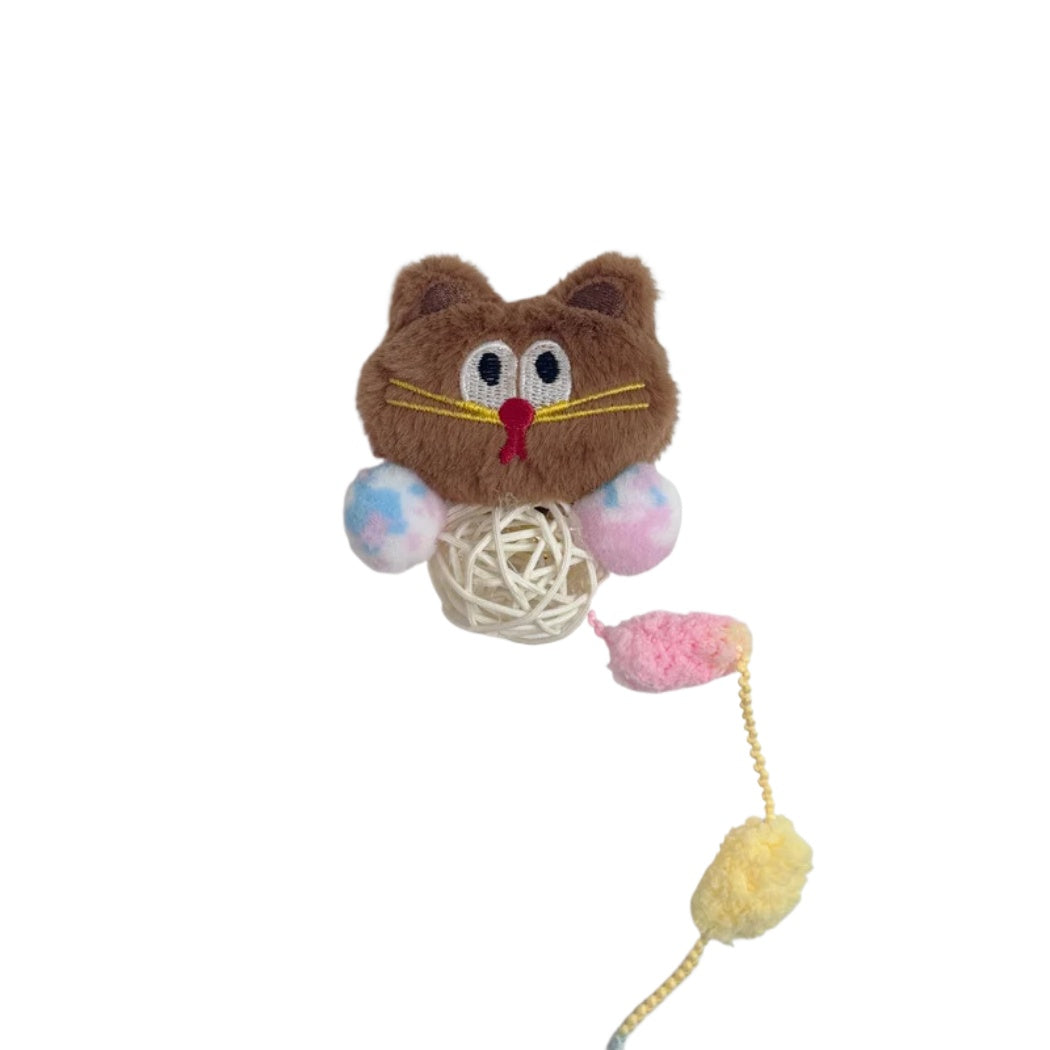Moo - Fuzzy Animal Character Ball Cat Toy