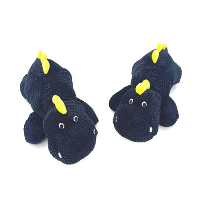 Petkin - Corduroy Dinosaur Squeaky Dog Toy