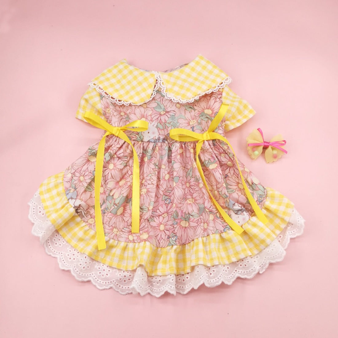 Ozzie - Pink Floral Pattern Pet Dress