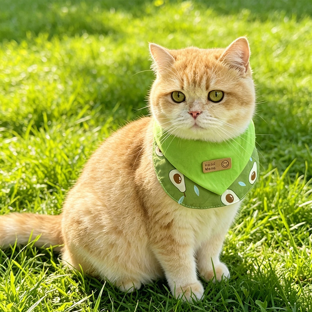 Mokka - Cartoon Print Cute Style Pet Bib