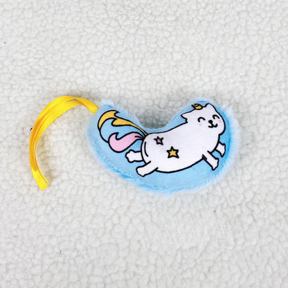Moo - Moon Shape Plush Squeaky Cat Toy