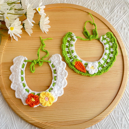 Mokka - Sweet Floral Tie Strap Cat Collar