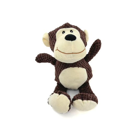 Petkin – Plush Monkey Squeaky Dog Toy