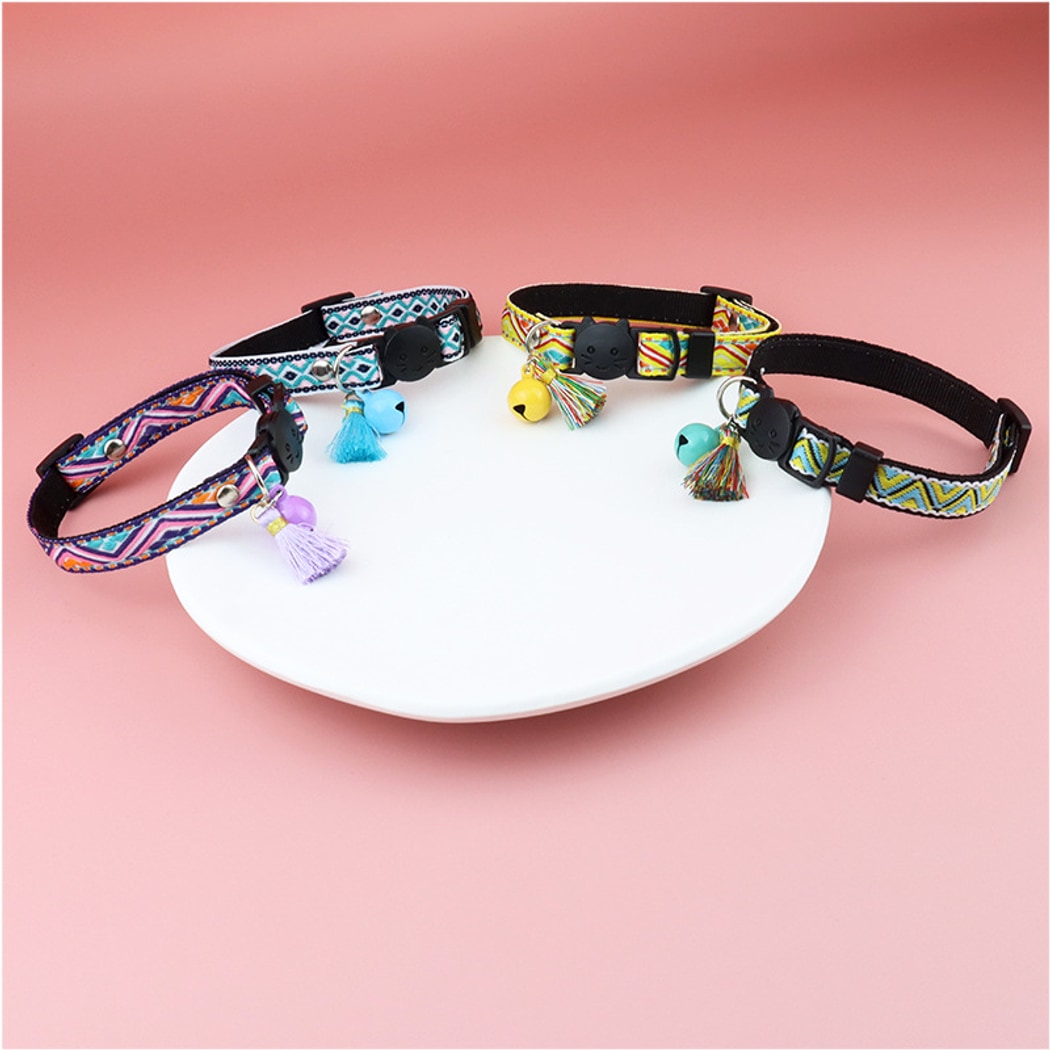 Mokka - Vintage Geometric Patterns Cat Collar